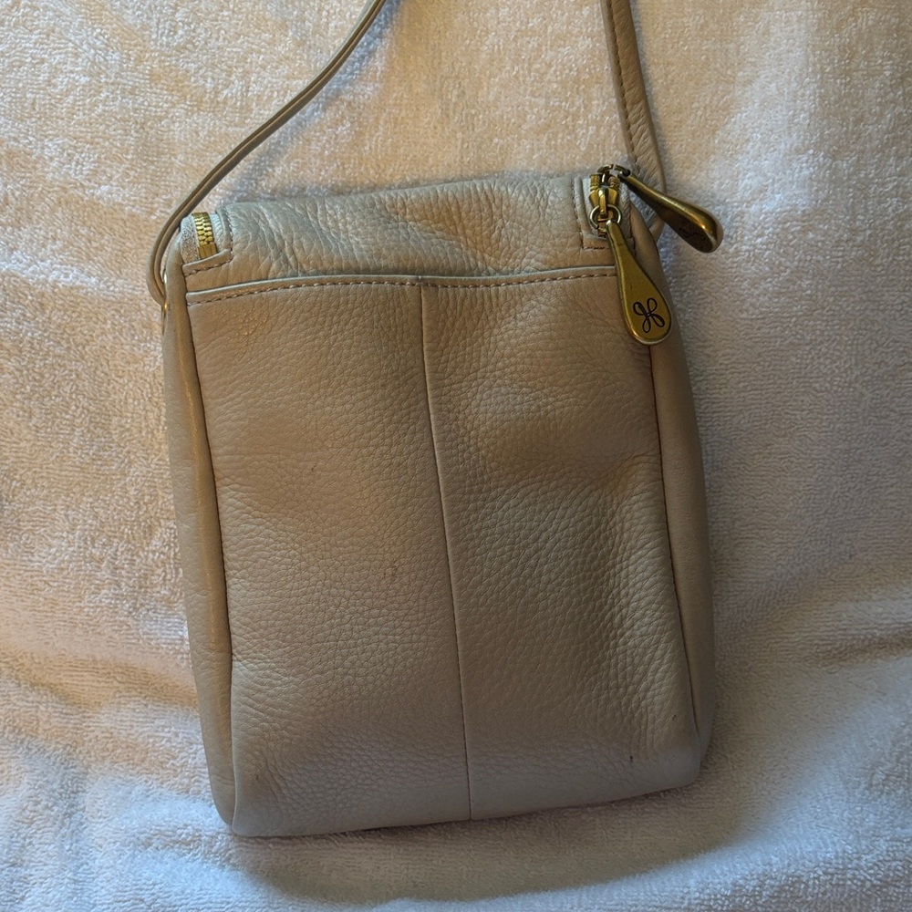 HOBO Cream Leather Crossbody Bag - Picture 2 of 8